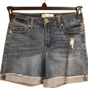 RE generation by Celebrity Pink Distressed Cuffed Mid-Rise Jean shorts Size 3/26